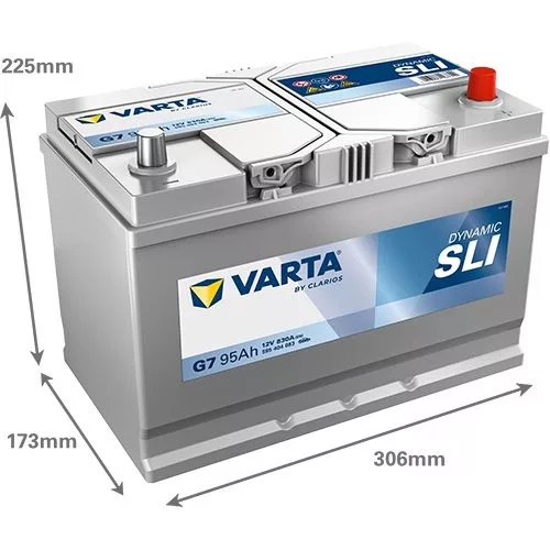 Autóakkumulátor Varta Blue Dynamic 95Ah, 12V, 830A, G7