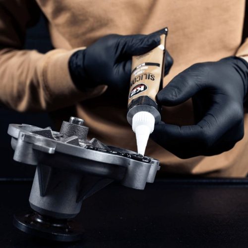 K2AUTO fekete szilikon tömítő paszta, 85g (SILICONE BLACK)
