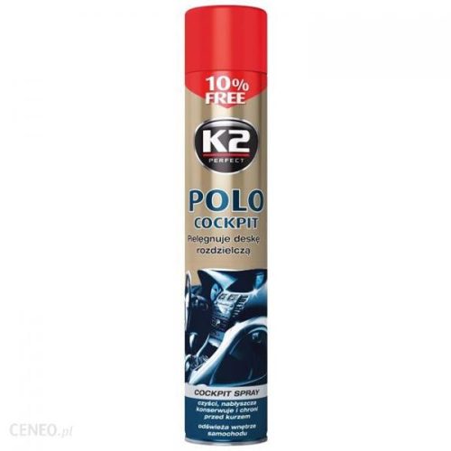 K2AUTO műszerfalápoló és karbantartó spray, 750ml, eper, POLO