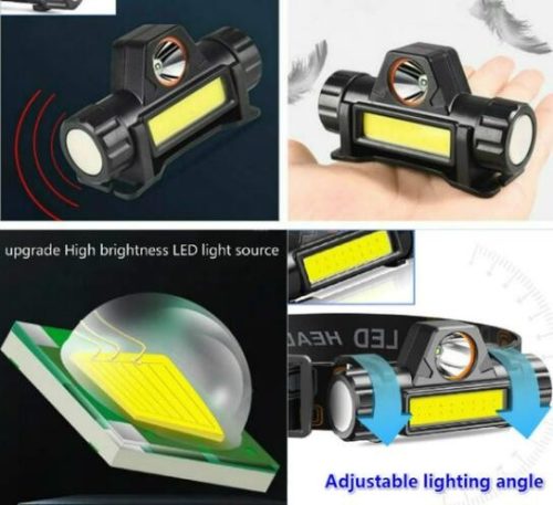 Nagy teljesítményű fényszóró LED fejlámpa akkus GZ-15824