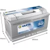 Autóakkumulátor Varta Silver Dynamic 100Ah, 12V, 830A, H3