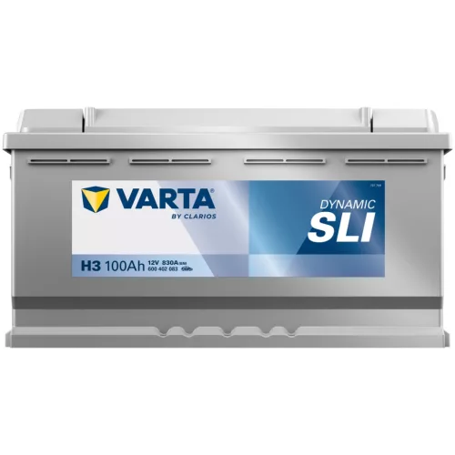 Autóakkumulátor Varta Silver Dynamic 100Ah, 12V, 830A, H3