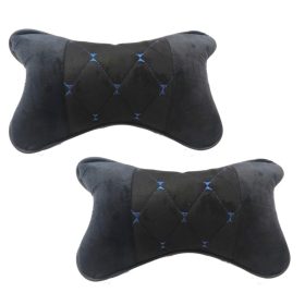 Nyakpárna Steppelt Mintázattal 2 db-os - fekete/kék