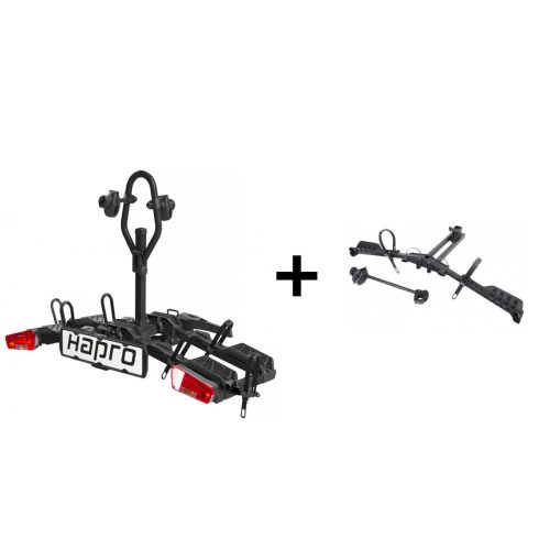 Elektromos kerékpártartó vonóhorogra Hapro Atlas Premium XFold 2 (2+1 kerékpár)