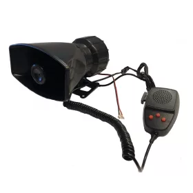 3 Szólamú, mikrofonos sziréna SZI-HS78016-3 12V/50W