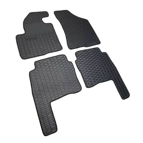 Gumové autokoberce Hyundai Santa Fe 2006-2012 (černé, černá lemovka)