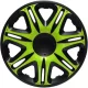 Dísztárcsa 13" Nascar Green-Black