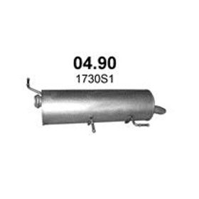 Polmo hátsó kipufogódob, Citroen C4, 1.6