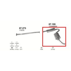   Polmo kipufogórendszer, Citroen Jumper/Fiat Ducato/Peugeot Boxer 1.9/2.5, 1994-2002
