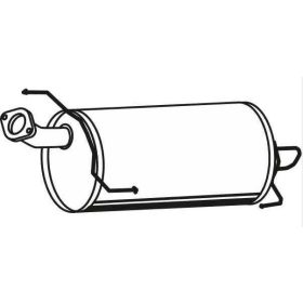 Polmo hátsó kipufogódob, Nissan Juke, 1.5D, 2010-2014