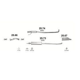 Marix kipufogórendszer, Suzuki Liana, 1.3-1.6, 2001-2008