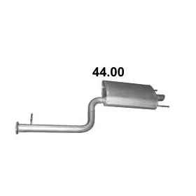 Polmo hátsó kipufogódob, Lexus LS600H 5.0 saloon, 2007-