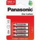 Panasonic RedZinc R03RZ/4BP AAA/mikro cink-mangán tartós elem (4 db/csomag)