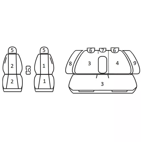 Audi A4 B6 Avant ( 2001 - 2004 ) - T09 minta - méretpontos üléshuzat - egyedi üléshuzat