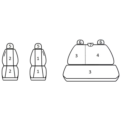 Dacia Duster ( 2010 - ) - T09 minta - méretpontos üléshuzat - egyedi üléshuzat