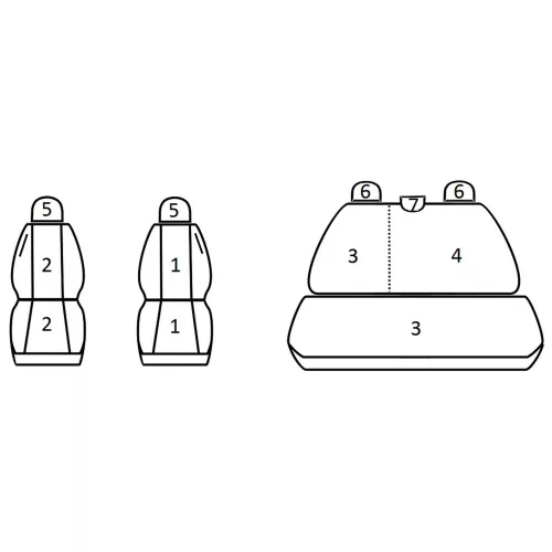 Dacia Duster FL ( 2013 - 2017 ) - T01 minta - méretpontos üléshuzat - egyedi üléshuzat