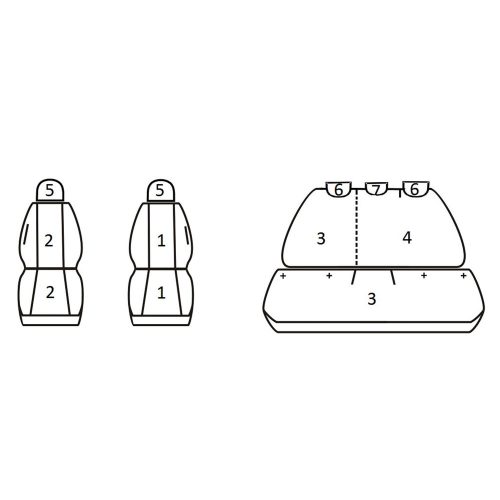 Hyundai i20 II ( 2014 - ) - T06 minta - méretpontos üléshuzat - egyedi üléshuzat