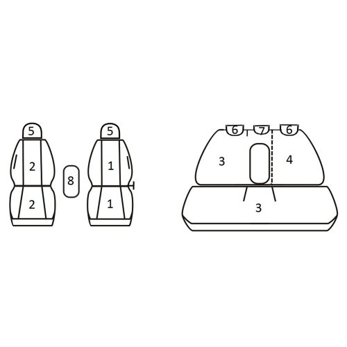 Hyundai i30 CW ( 2007 - 2012 ) - T06 minta - méretpontos üléshuzat - egyedi üléshuzat