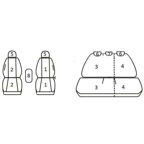 Hyundai i30 Hatchback ( 2007 - 2012 ) - T06 minta - méretpontos üléshuzat - egyedi üléshuzat