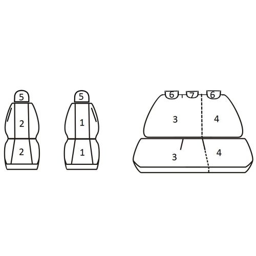 Hyundai i30 II Hatchback ( 2012 - 2017 ) - T01 minta - méretpontos üléshuzat - egyedi üléshuzat