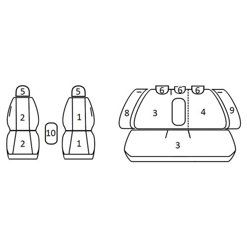 Hyundai i40 FL ( 2011 - ) - T06 minta - méretpontos üléshuzat - egyedi üléshuzat