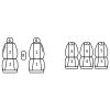 Kia Carens IV (5 személyes) ( 2013 - ) - T01 minta - méretpontos üléshuzat - egyedi üléshuzat