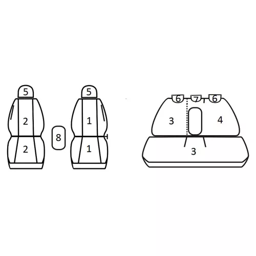 Mazda 3 II Hatchback ( 2008 - 2014 ) - T06 minta - méretpontos üléshuzat - egyedi üléshuzat