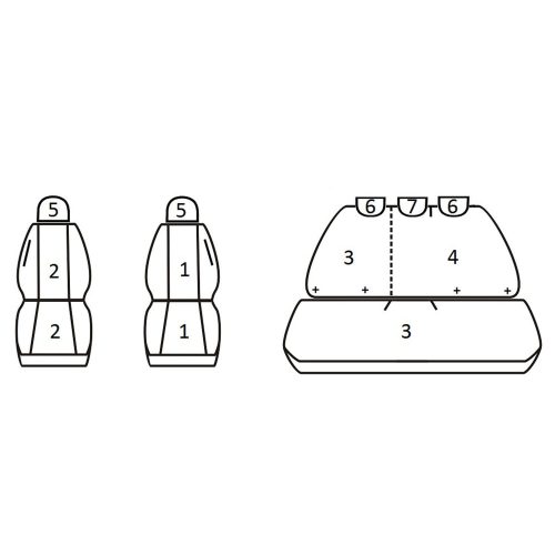 Nissan Juke ( 2010 - 2019 ) - T09 minta - méretpontos üléshuzat - egyedi üléshuzat