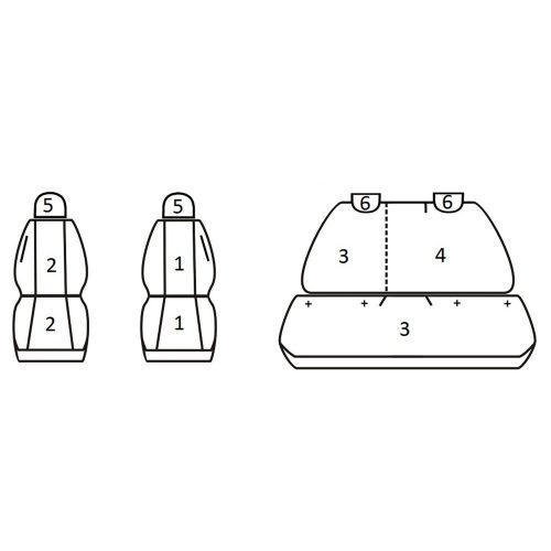 Nissan Note II ( 2012 - ) - T06 minta - méretpontos üléshuzat - egyedi üléshuzat