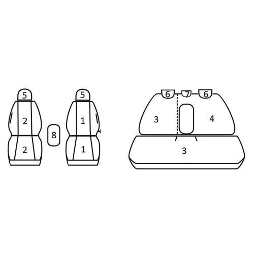 Nissan Qashqai I ( 2007 - 2013 ) - T09 minta - méretpontos üléshuzat - egyedi üléshuzat