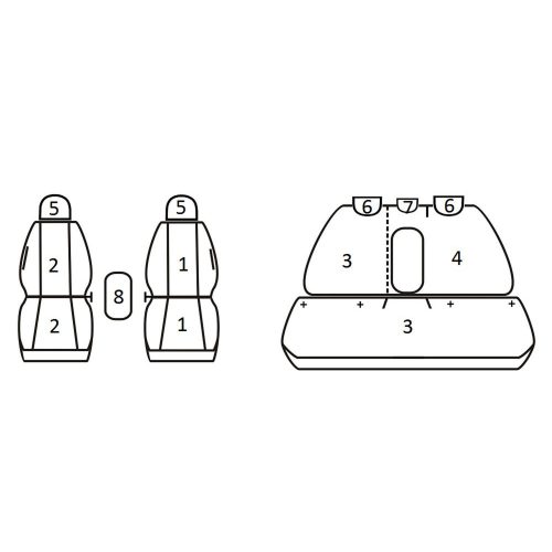 Nissan Qashqai II ( 2013 - 2017 ) - T09 minta - méretpontos üléshuzat - egyedi üléshuzat