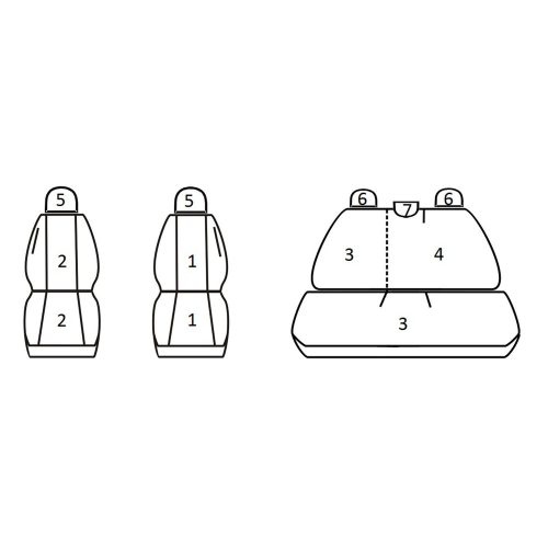 Opel Astra H Hatchback ( 2004 - 2014 ) - T01 minta - méretpontos üléshuzat - egyedi üléshuzat