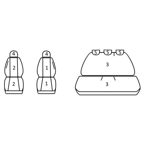 Opel Corsa D ( 2006 - 2014 ) - T06 minta - méretpontos üléshuzat - egyedi üléshuzat