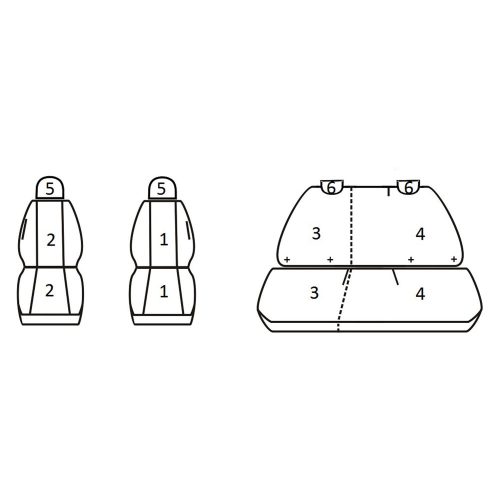 Opel Mokka ( 2012 - 2019 ) - T01 minta - méretpontos üléshuzat - egyedi üléshuzat