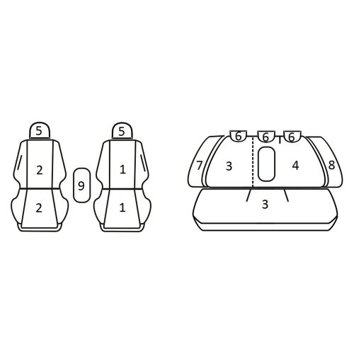 Opel Vectra C Sedan GTS ( 2002 - 2008 ) - T09 minta - méretpontos üléshuzat - egyedi üléshuzat