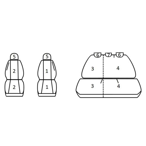 Peugeot 207 Hatchback Kombi SW ( 2006 - 2012 ) - T06 minta - méretpontos üléshuzat - egyedi üléshuzat