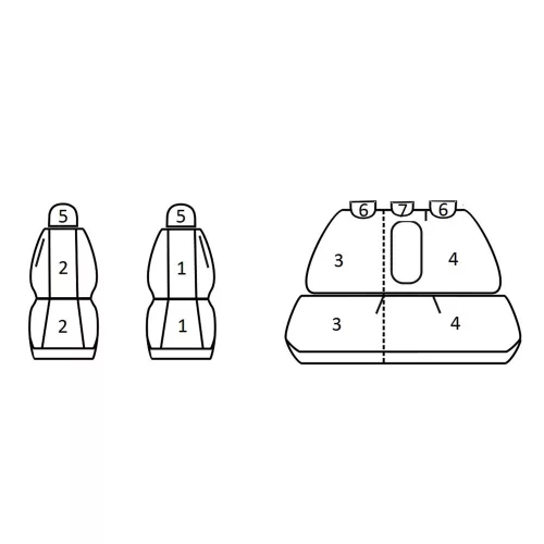 Peugeot 307 I Hatchback ( 2001 - 2008 ) - T09 minta - méretpontos üléshuzat - egyedi üléshuzat