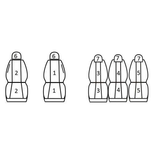 Renault Espace III (5 személyes) ( 1996 - 2003 ) - T09 minta - méretpontos üléshuzat - egyedi üléshuzat