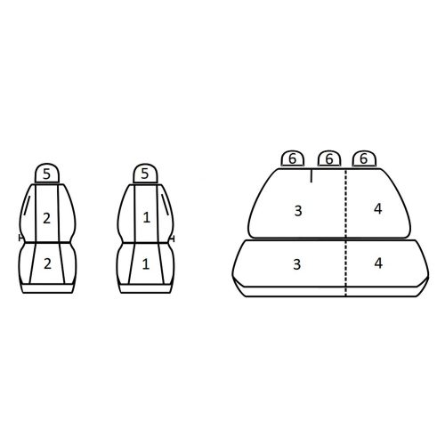 Skoda Octavia I ( 1996 - 2004 ) - T01 minta - méretpontos üléshuzat - egyedi üléshuzat