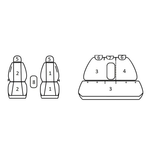 Skoda Octavia III ( 2013 - ) - T06 minta - méretpontos üléshuzat - egyedi üléshuzat