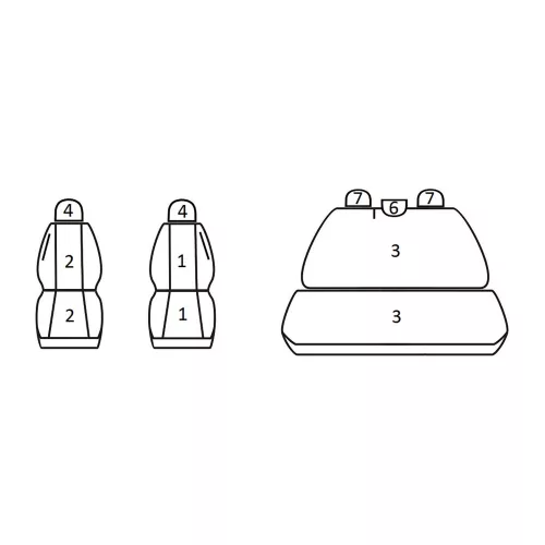 Volkswagen Polo IV FL ( 2001 - 2009 ) - T06 minta - méretpontos üléshuzat - egyedi üléshuzat