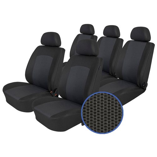 Ford Galaxy I; Seat Alhambra I; Volkswagen Sharan I (7 személyes) ( 1996 - 2010 ) - T09 minta - méretpontos üléshuzat - egyedi üléshuzat