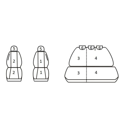Suzuki SX4; Fiat Sedici ( 2006 - 2014 ) - T01 minta - méretpontos üléshuzat - egyedi üléshuzat