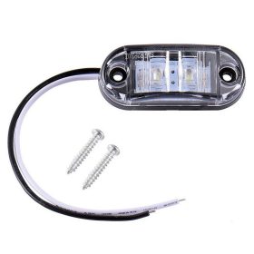   2LED-es Szélességjelző-helyzetjelző - E-jeles - fehér - 12-24V - 25002