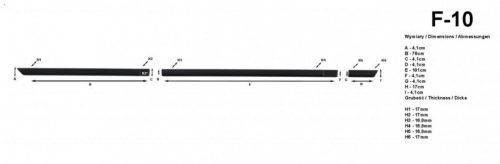 Opel Astra 1991-2002 (sedan) Rider ajtóvédő díszléc