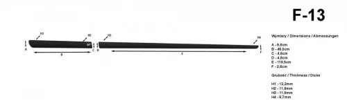 Citroen C1 2005-2011 (hatchback, 3 ajtós) Rider ajtóvédő díszléc