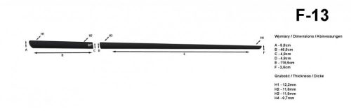 Suzuki Swift 2005-2010 (hatchback, 3 ajtós) Rider ajtóvédő díszléc