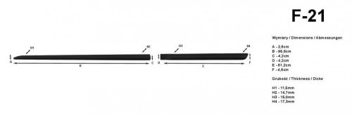 Mitsubishi ASX 2012-2021 (hatchback) Rider ajtóvédő díszléc