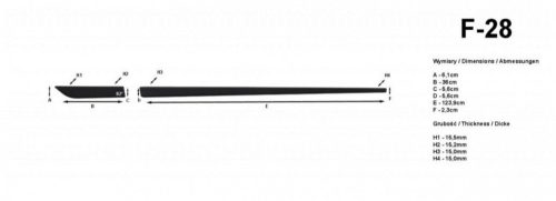 Kia Picanto 2011- (hatchback, 3 ajtós) Rider ajtóvédő díszléc