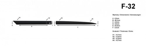 Nissan Note 2013-2020 (hatchback) Rider ajtóvédő díszléc